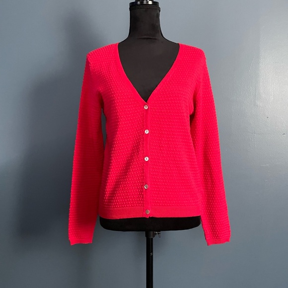 Draper James Sweaters - Draper James Red Cardigan Sweater